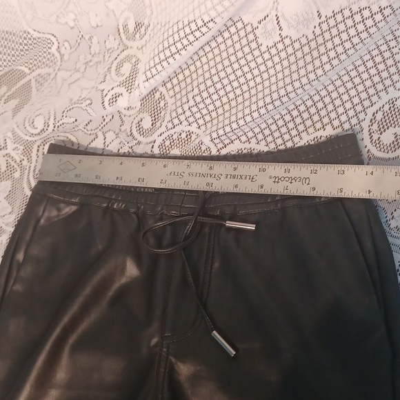 NEW! Black Pleather Pants 5058 - Picture 10 of 10